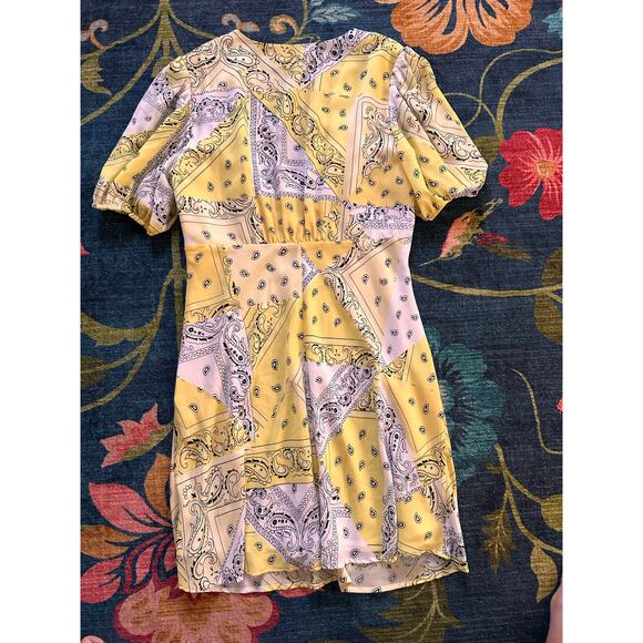 Staud Milla Printed Mini Dress Size 10 - Picture 3 of 6